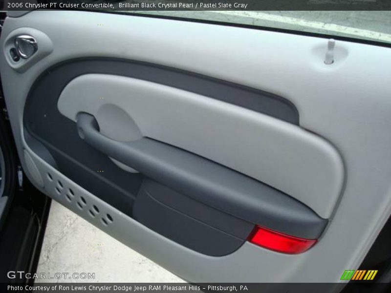 Brilliant Black Crystal Pearl / Pastel Slate Gray 2006 Chrysler PT Cruiser Convertible