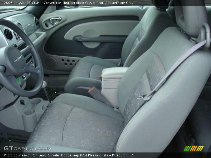 Brilliant Black Crystal Pearl / Pastel Slate Gray 2006 Chrysler PT Cruiser Convertible