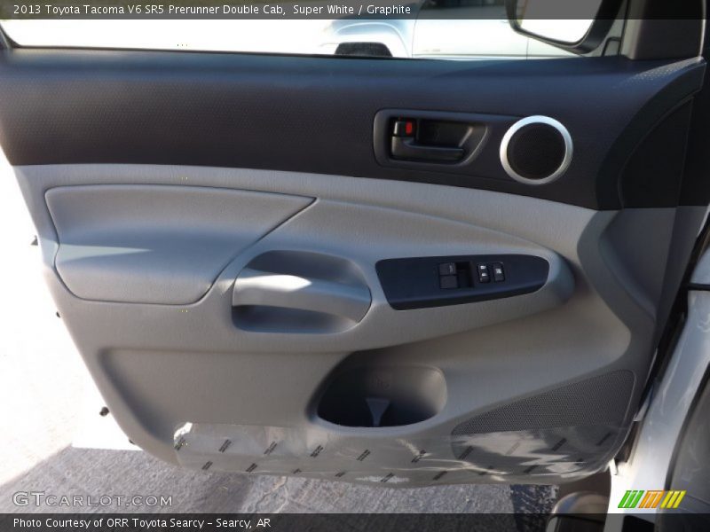 Super White / Graphite 2013 Toyota Tacoma V6 SR5 Prerunner Double Cab