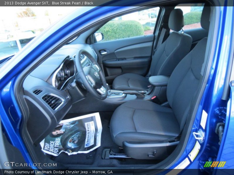 Blue Streak Pearl / Black 2013 Dodge Avenger SXT