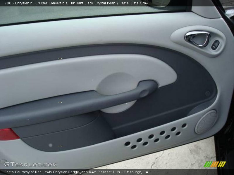 Brilliant Black Crystal Pearl / Pastel Slate Gray 2006 Chrysler PT Cruiser Convertible