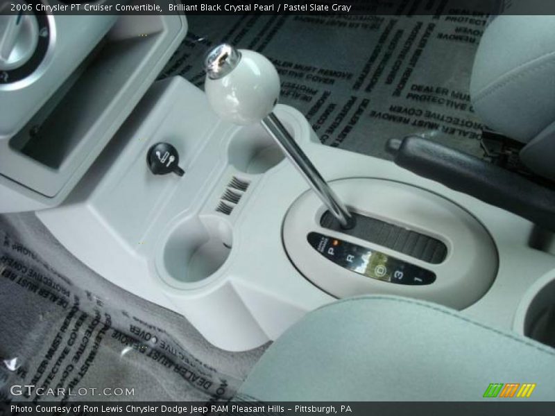 Brilliant Black Crystal Pearl / Pastel Slate Gray 2006 Chrysler PT Cruiser Convertible