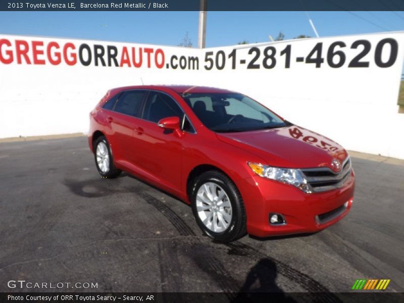Barcelona Red Metallic / Black 2013 Toyota Venza LE