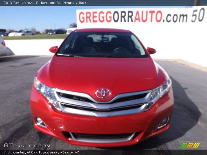 Barcelona Red Metallic / Black 2013 Toyota Venza LE