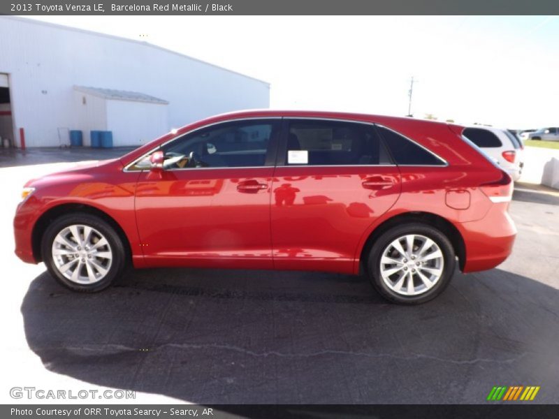 Barcelona Red Metallic / Black 2013 Toyota Venza LE