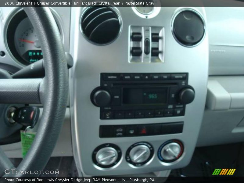Brilliant Black Crystal Pearl / Pastel Slate Gray 2006 Chrysler PT Cruiser Convertible