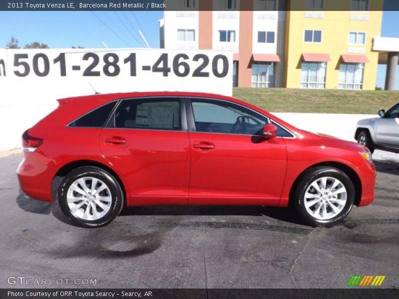 Barcelona Red Metallic / Black 2013 Toyota Venza LE