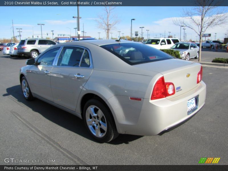 Gold Mist Metallic / Cocoa/Cashmere 2010 Chevrolet Malibu LS Sedan