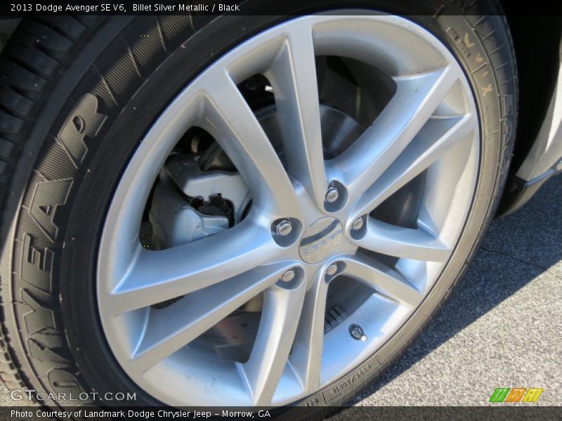 Billet Silver Metallic / Black 2013 Dodge Avenger SE V6