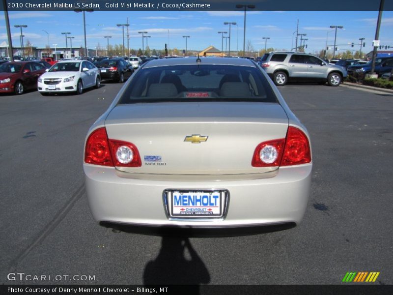 Gold Mist Metallic / Cocoa/Cashmere 2010 Chevrolet Malibu LS Sedan