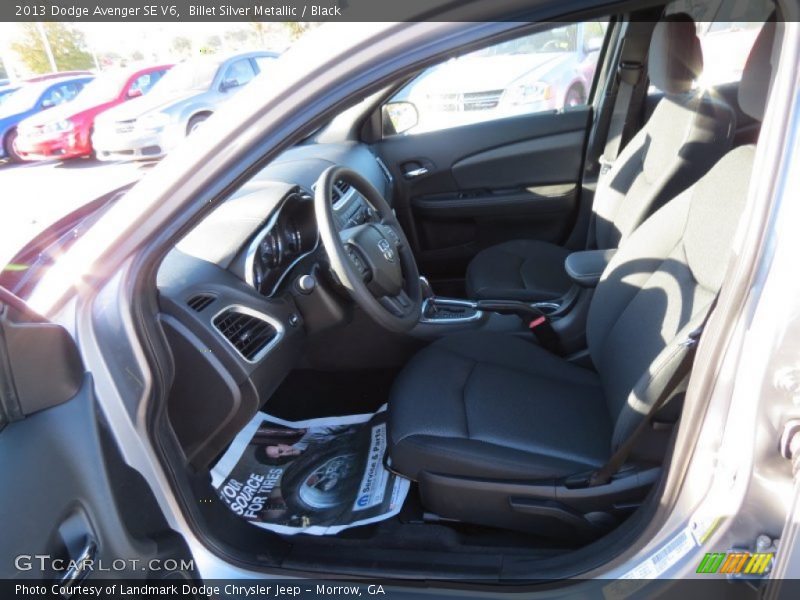 Billet Silver Metallic / Black 2013 Dodge Avenger SE V6