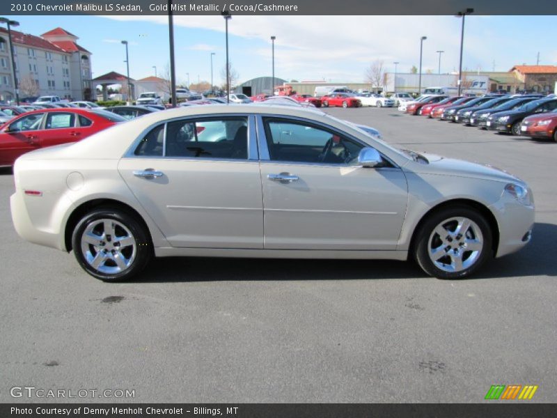 Gold Mist Metallic / Cocoa/Cashmere 2010 Chevrolet Malibu LS Sedan