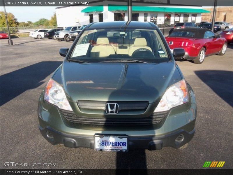Green Tea Metallic / Ivory 2007 Honda CR-V LX