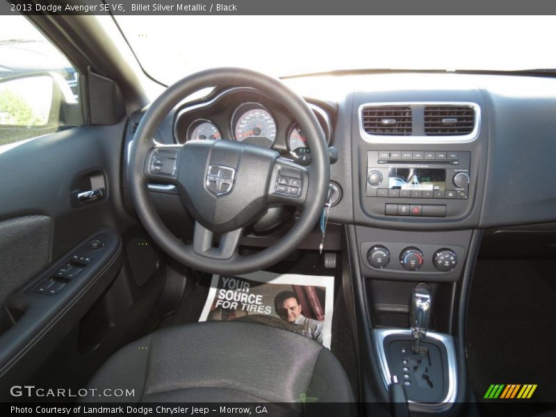 Billet Silver Metallic / Black 2013 Dodge Avenger SE V6