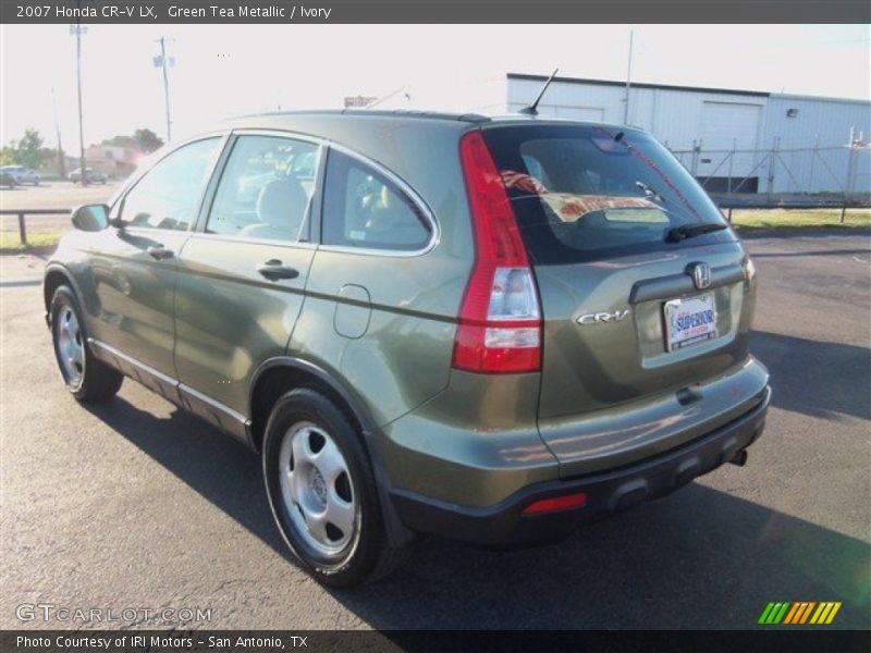 Green Tea Metallic / Ivory 2007 Honda CR-V LX