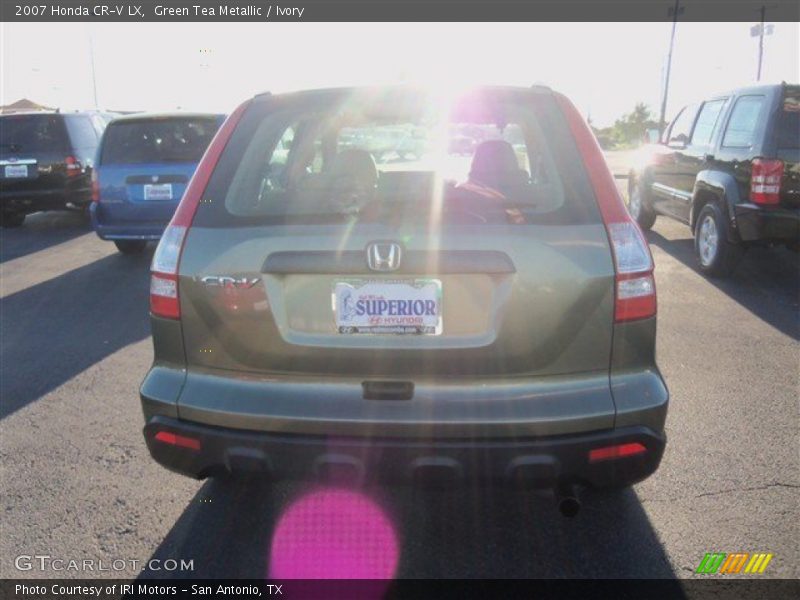 Green Tea Metallic / Ivory 2007 Honda CR-V LX