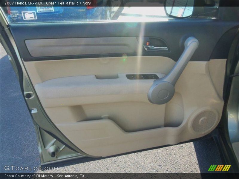 Green Tea Metallic / Ivory 2007 Honda CR-V LX