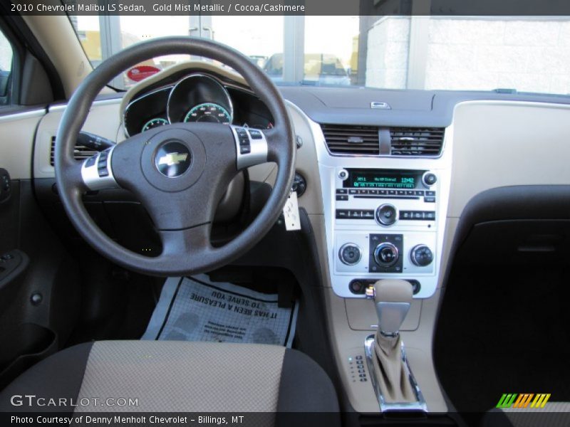 Gold Mist Metallic / Cocoa/Cashmere 2010 Chevrolet Malibu LS Sedan