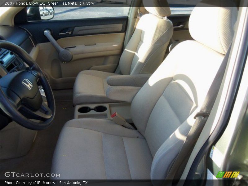 Green Tea Metallic / Ivory 2007 Honda CR-V LX