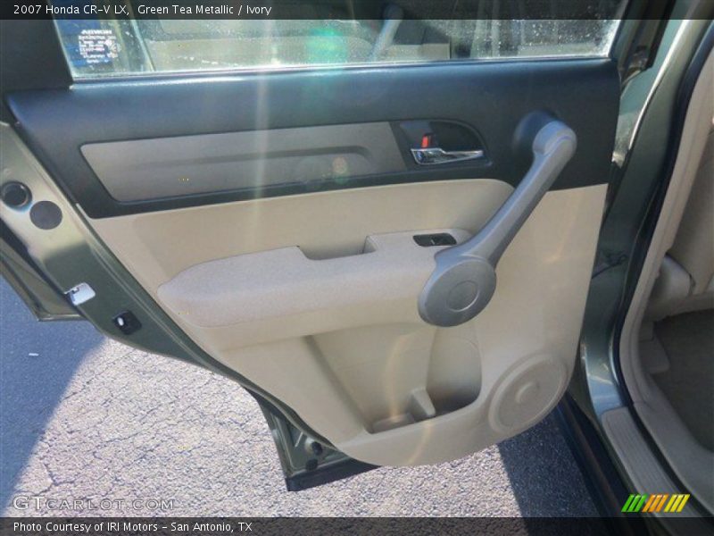 Green Tea Metallic / Ivory 2007 Honda CR-V LX