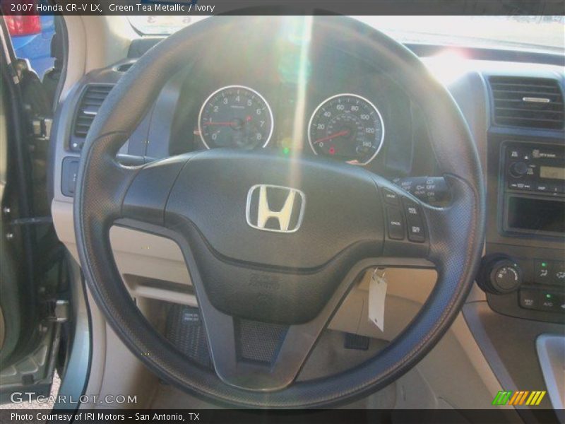 Green Tea Metallic / Ivory 2007 Honda CR-V LX