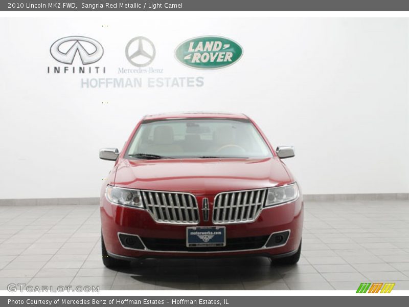 Sangria Red Metallic / Light Camel 2010 Lincoln MKZ FWD