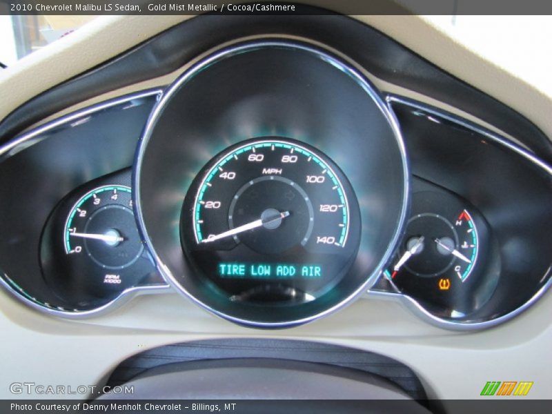 Gold Mist Metallic / Cocoa/Cashmere 2010 Chevrolet Malibu LS Sedan