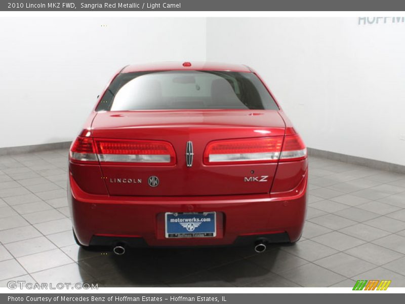 Sangria Red Metallic / Light Camel 2010 Lincoln MKZ FWD