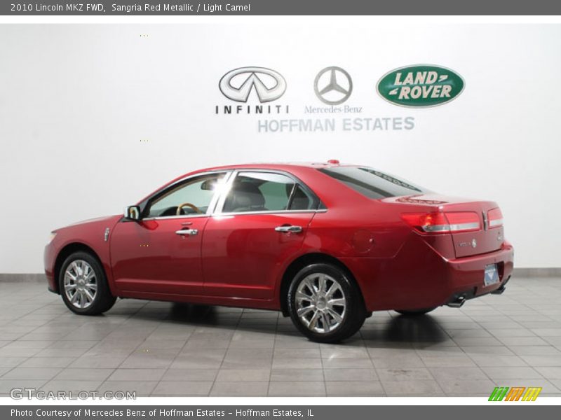 Sangria Red Metallic / Light Camel 2010 Lincoln MKZ FWD