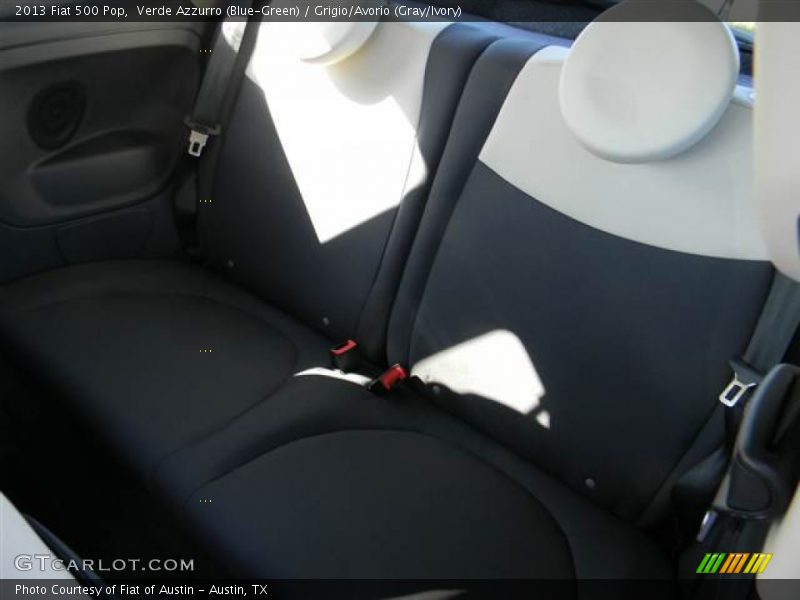 Verde Azzurro (Blue-Green) / Grigio/Avorio (Gray/Ivory) 2013 Fiat 500 Pop
