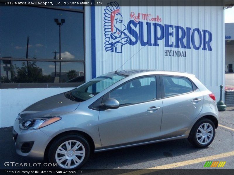 Liquid Silver Metallic / Black 2012 Mazda MAZDA2 Sport