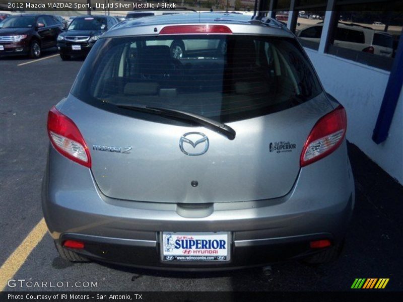 Liquid Silver Metallic / Black 2012 Mazda MAZDA2 Sport