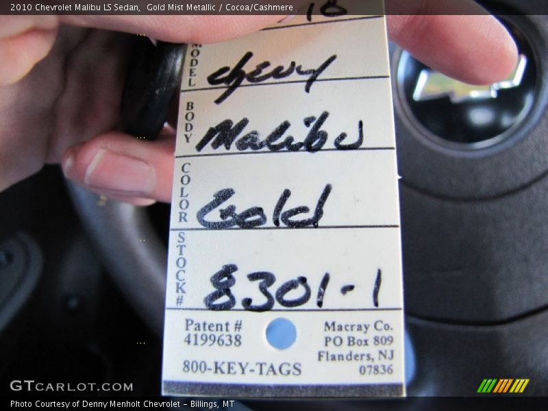 Gold Mist Metallic / Cocoa/Cashmere 2010 Chevrolet Malibu LS Sedan