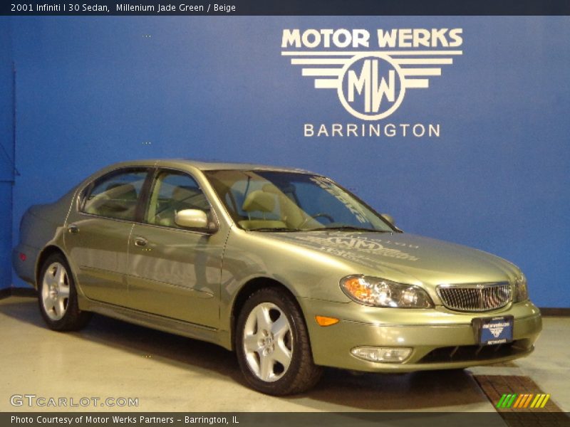 Millenium Jade Green / Beige 2001 Infiniti I 30 Sedan