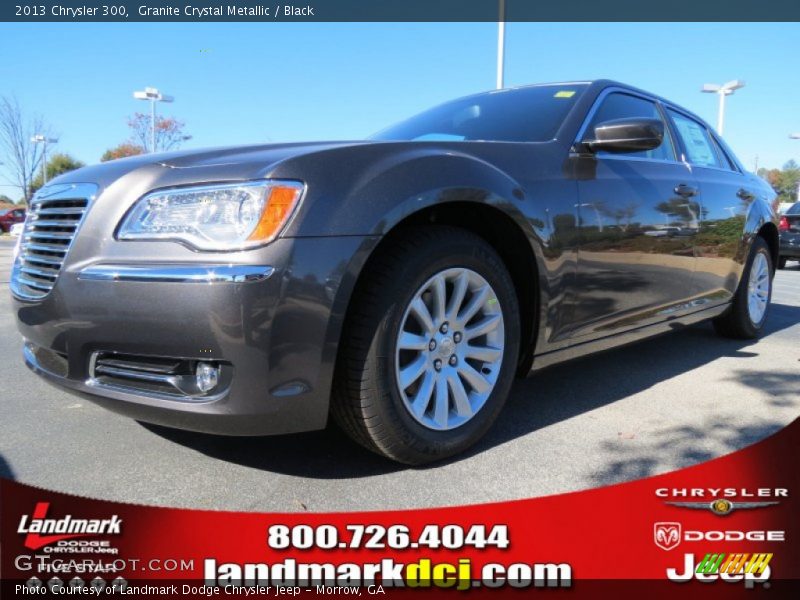 Granite Crystal Metallic / Black 2013 Chrysler 300