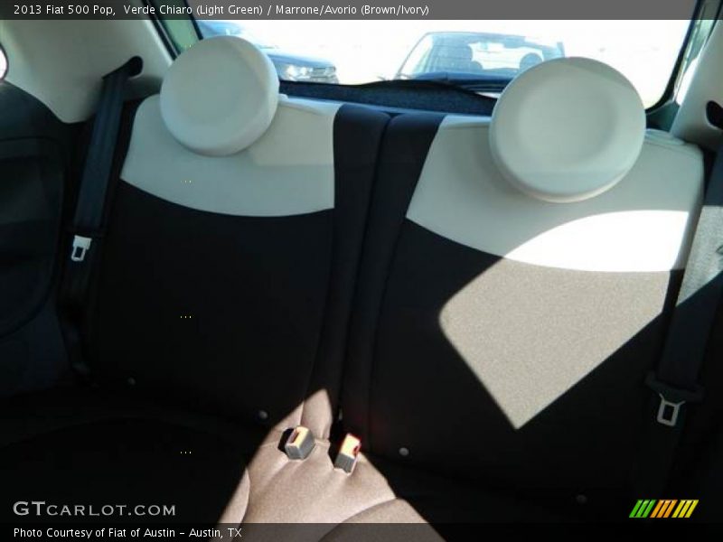 Verde Chiaro (Light Green) / Marrone/Avorio (Brown/Ivory) 2013 Fiat 500 Pop