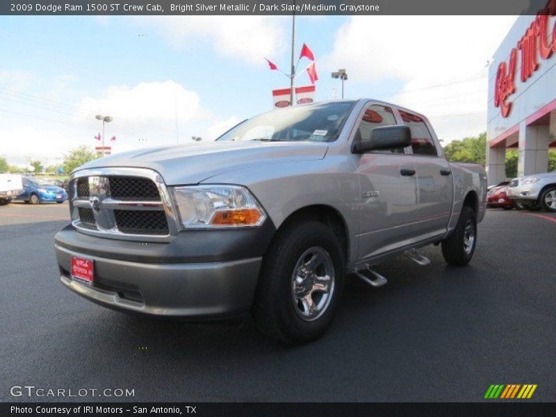 Bright Silver Metallic / Dark Slate/Medium Graystone 2009 Dodge Ram 1500 ST Crew Cab