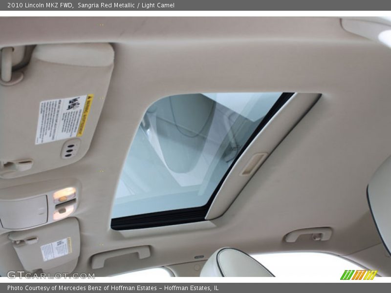 Sunroof of 2010 MKZ FWD