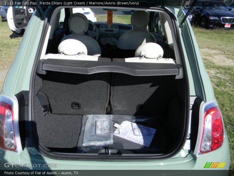 Verde Chiaro (Light Green) / Marrone/Avorio (Brown/Ivory) 2013 Fiat 500 Pop