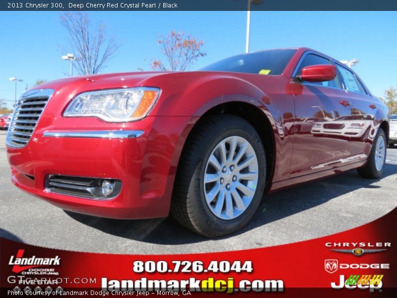 Deep Cherry Red Crystal Pearl / Black 2013 Chrysler 300