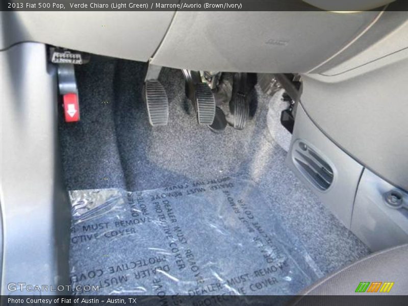 Verde Chiaro (Light Green) / Marrone/Avorio (Brown/Ivory) 2013 Fiat 500 Pop