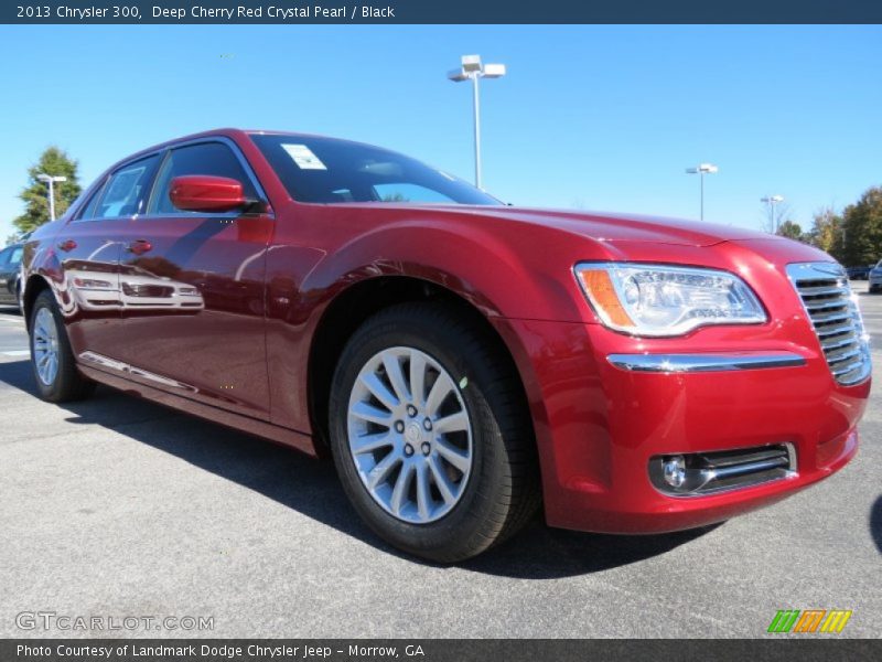 Deep Cherry Red Crystal Pearl / Black 2013 Chrysler 300