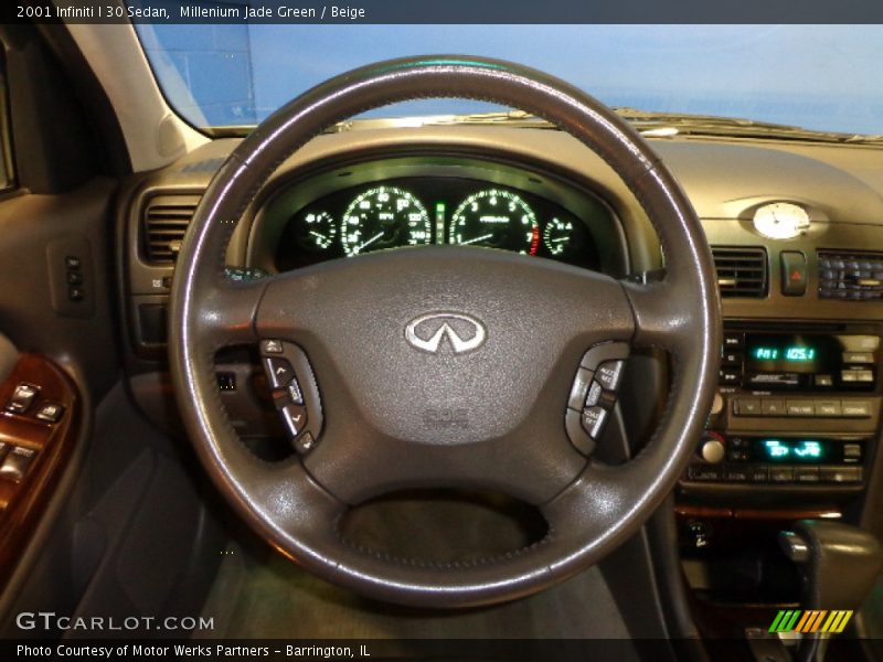 Millenium Jade Green / Beige 2001 Infiniti I 30 Sedan