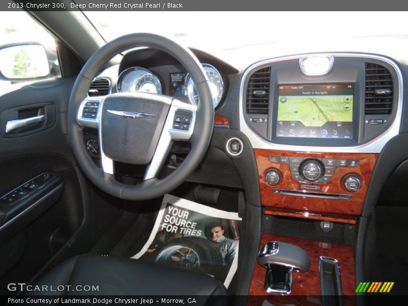 Deep Cherry Red Crystal Pearl / Black 2013 Chrysler 300