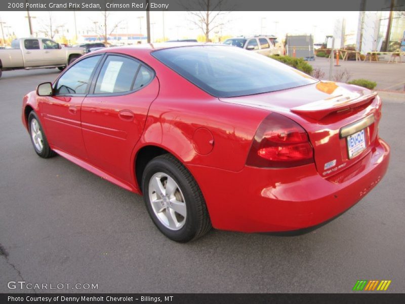 Crimson Red / Ebony 2008 Pontiac Grand Prix Sedan