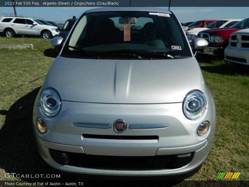 Argento (Silver) / Grigio/Nero (Gray/Black) 2013 Fiat 500 Pop