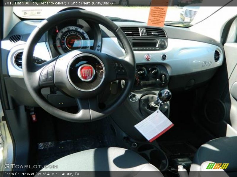 Argento (Silver) / Grigio/Nero (Gray/Black) 2013 Fiat 500 Pop