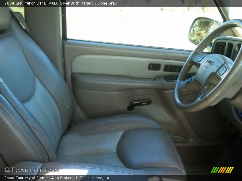 Silver Birch Metallic / Stone Gray 2004 GMC Yukon Denali AWD
