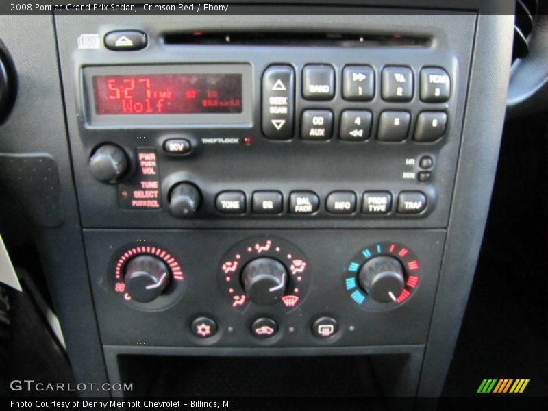 Controls of 2008 Grand Prix Sedan