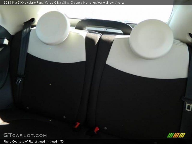 Verde Oliva (Olive Green) / Marrone/Avorio (Brown/Ivory) 2013 Fiat 500 c cabrio Pop